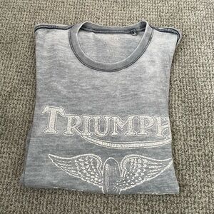 Lucky Brand Triumph Gray Graphic T-Shirt